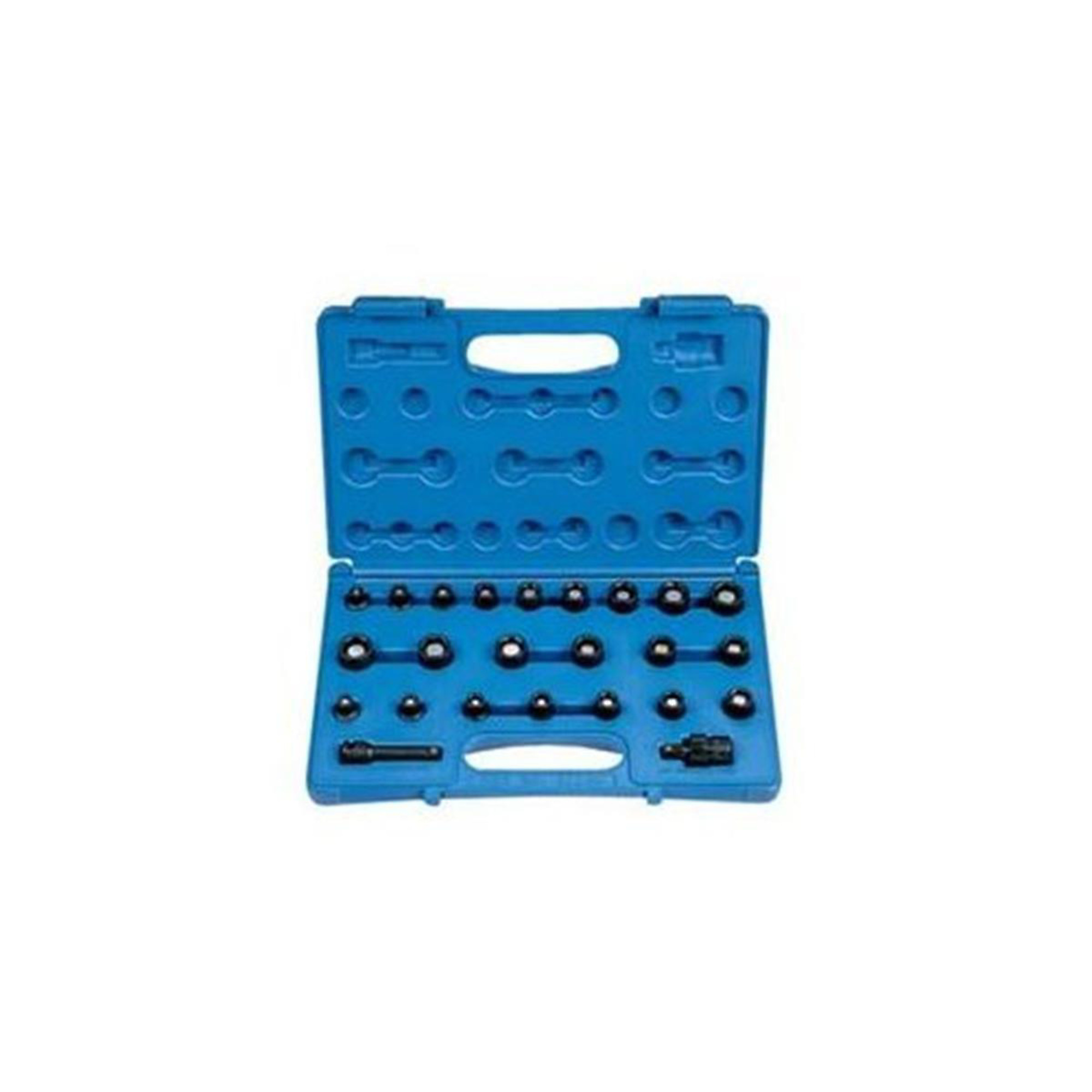 Grey Pneumatic Standard Length Socket Set — 3/8in. Drive, 24 Pcs, Chrome-Molybdenum Steel, Model# GRE1224G
